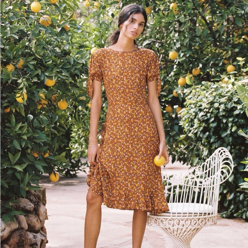 BNWOT FAITHFULL THE BRAND EMILIA MIDI DRESS (8)